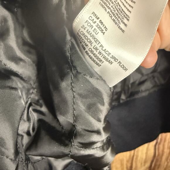 Silence + Noise Black Flower Bomber Jacket~Size Medium - Picture 12 of 12